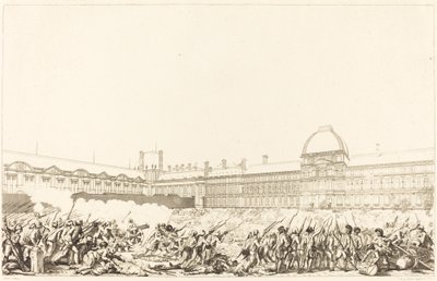 1792 年 8 月 10 日の日 作： Antoine Jean Duclos after Charles Monnet