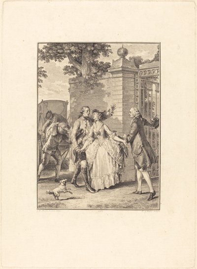 美しい魂の信頼 作： Antoine Jean Duclos after Jean Michel Moreau