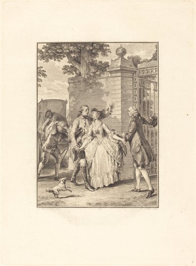 美しい魂の信頼 作： Antoine Jean Duclos after Jean Michel Moreau