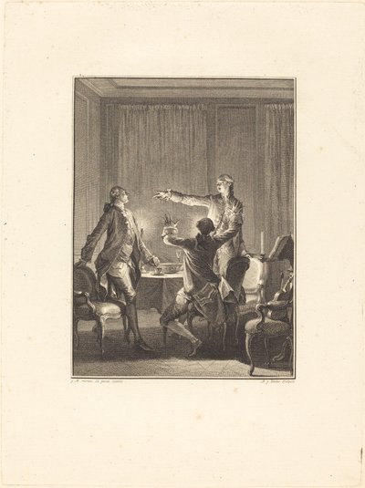 挑発 作： Antoine Jean Duclos after Jean Michel Moreau