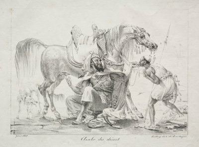 砂漠のアラブ、1817年。 作： Antoine Jean Gros
