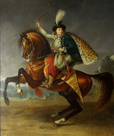 ボリス王子ニコライエヴィチユスポフの乗馬の肖像1794-1849、1809 作： Antoine Jean Gros
