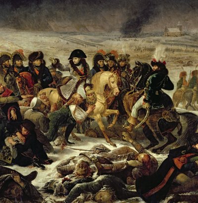 1808年2月9日、アイラウの戦場のナポレオン（1808年の詳細） 作： Antoine Jean Gros