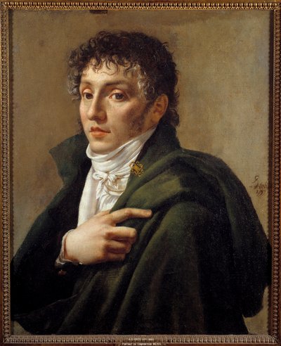 作曲家エティエンヌ・メフール（1763-1817）の肖像 アントワーヌ・ジャン・グロ（1771-1835）の絵画 1799年 日0,65x0,53 m パリ、カルナヴァレ美術館 作： Antoine Jean Gros
