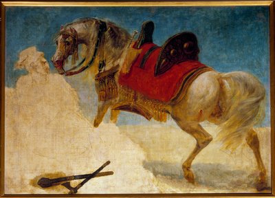 馬具の研究 アントワーヌ・ジャン・グロ（1771-1835）の絵画 19世紀 日0.97x1.3m 作： Antoine Jean Gros
