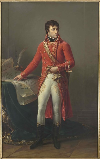 フランス第一領事としてのナポレオン・ボナパルト、1803年。 作： Antoine Jean Gros Baron