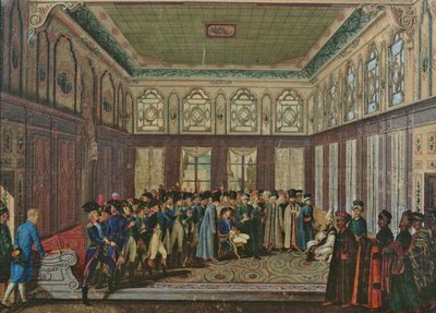 1796年にコンスタンティノープルでオスマン帝国の大宰相に迎えられたオベールデュバイエ将軍 作： Antoine Laurent Castellan