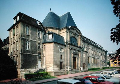 ホピタルポートロイヤルのチャペルの外観、1646 作： Antoine Le Pautre
