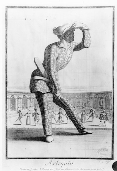 ファン・ドリヴァール（1641-92）によって刻まれた道化師 作： Antoine Le Pautre