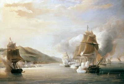 アルジェリアの征服、1830 年 7 月 3 日 (キャンバスに油彩) 作： Antoine Leon Morel Fatio