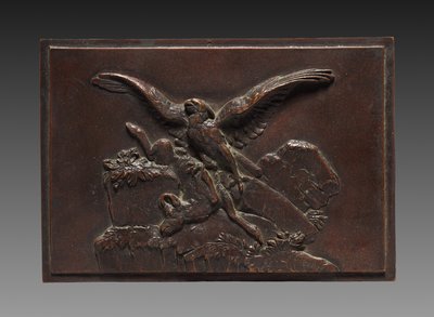 シャモアのワシ、c。 1830-1875。 作： Antoine Louis Barye
