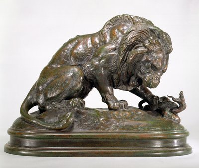 ライオンとサーペント 作： Antoine Louis Barye