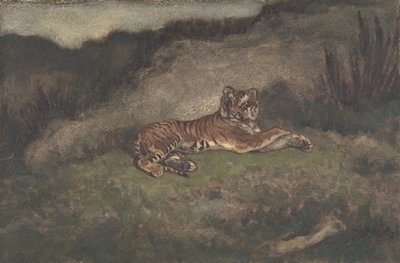 タイガー、1810-75。 作： Antoine Louis Barye