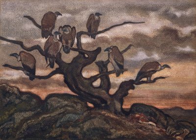 木の上のハゲタカ、1810-75。 作： Antoine Louis Barye