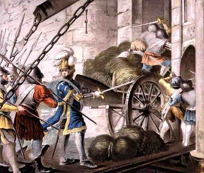 ロジャーが彫った「シャルトルの捕獲」。 作： Antoine Louis Francois (after) Sergent Marceau