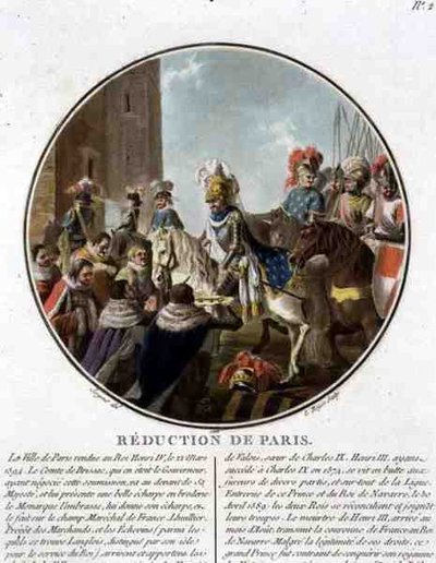 1594年のパリの占領、ルイ・ロジェの版画 作： Antoine Louis Francois (after) Sergent Marceau
