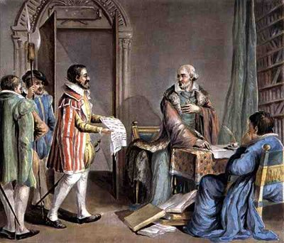 Jean Hennuyer (b.1497) リジュー司教、教区内のヒューゲノの命を救う、Rogerの刻印入り 作： Antoine Louis Francois (after) Sergent Marceau
