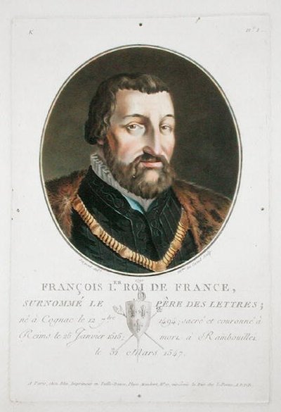 フランソワ1世（1494-1547）フランス国王 作： Antoine Louis Francois Sergent Marceau