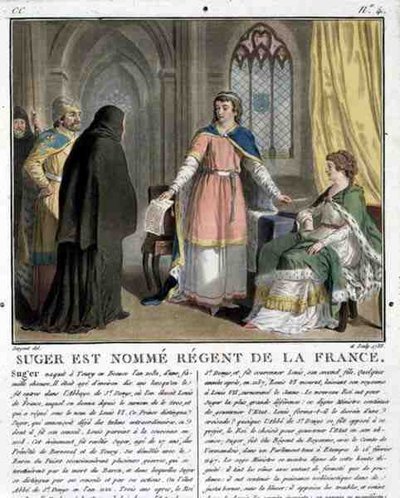 アボットシュガー（1082-1152）は1788年のフランスの摂政 作： Antoine Louis Francois Sergent Marceau
