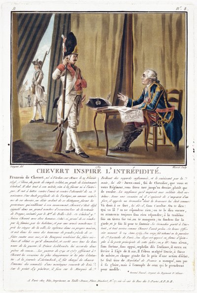 フランソワシュベール（1695-1769）は勇気を呼び起こし、ジャンバプティストモレット（fl.1790-1820）、1789年に彫刻されました 作： Antoine Louis Francois Sergent Marceau