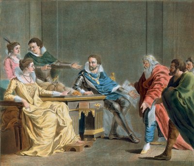 1788年、ブリサックのフィールドマーシャルが娘の持参金を陸軍の司令官に配布 作： Antoine Louis Francois Sergent Marceau