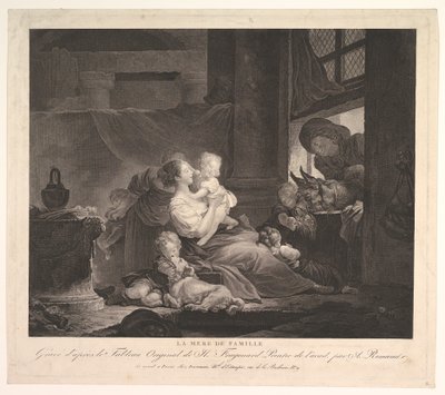 家族の母。 作： Antoine Louis Romanet