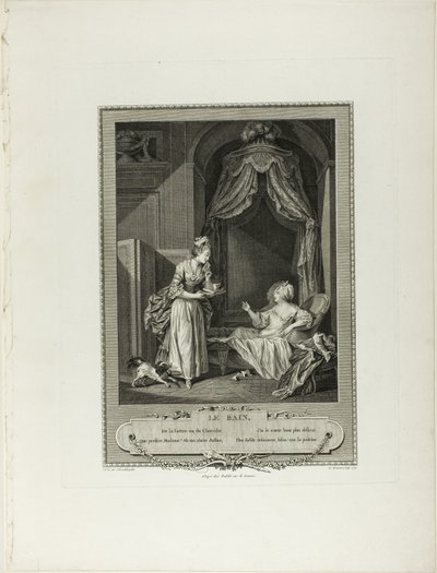 6世紀末の身体的・道徳的衣装の記念碑』より「浴場 作： Antoine Louis Romanet