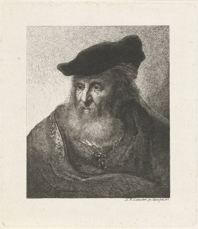 ラビの肖像 作： Antoine Marie Labouchere