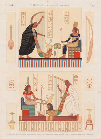 エジプトの記述: Thebes Byban el Molouk, Vol. II、Pl。 91 作： Antoine Maxime Monsaldy