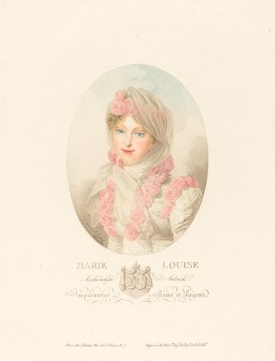 フランス皇后マリー・ルイーズ 作： Antoine Maxime Monsaldy after Jean Baptiste Isabey