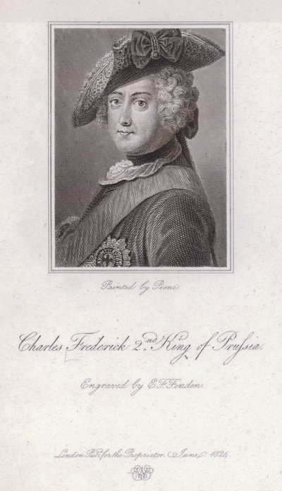 プロイセン王フリードリッヒ大王（彫刻版 作： Antoine Pesne