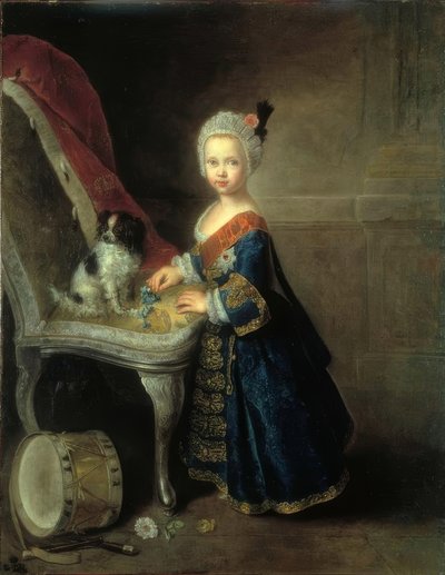 フレデリック2世、メダル入り皇太子-ペスネ 作： Antoine Pesne
