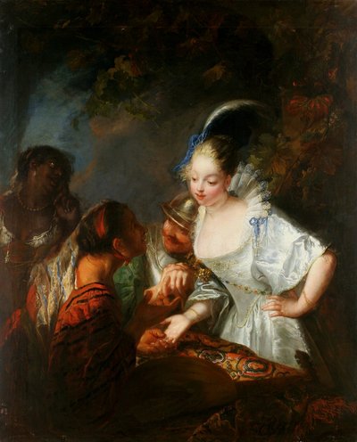ジプシーの占い師。 作： Antoine Pesne