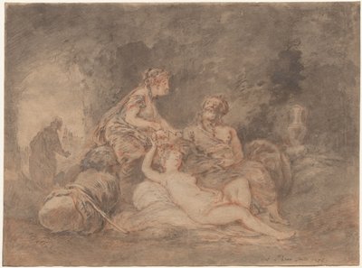 ロトと娘たち 作： Antoine Pesne
