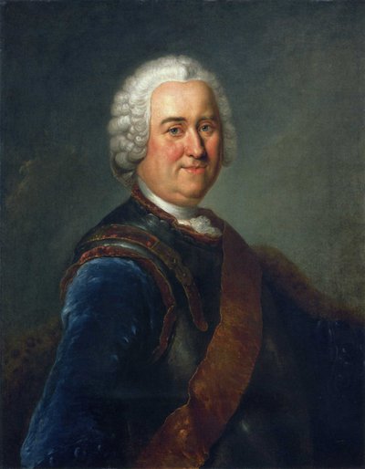 ジェームズ・キース陸軍元帥の肖像 作： Antoine Pesne