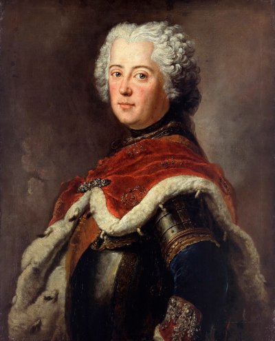 プロイセンのフリードリヒ2世の肖像（Frederic II de Prusse, dit le Grand 作： Antoine Pesne
