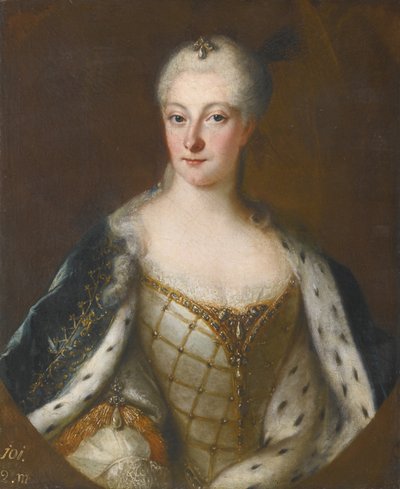 ブランデンブルク＝シュヴェットのヘンリエッテ・マリアの肖像 1702-1782 作： Antoine Pesne School