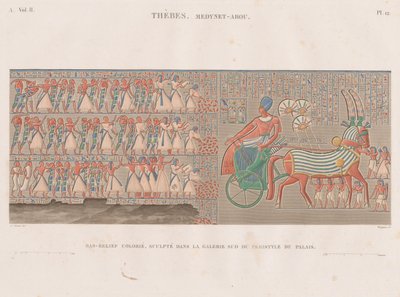 エジプトの説明: テーベ。 Medinet-Abou、Vol。 II、Pl。 12 作： Antoine Phelippeaux