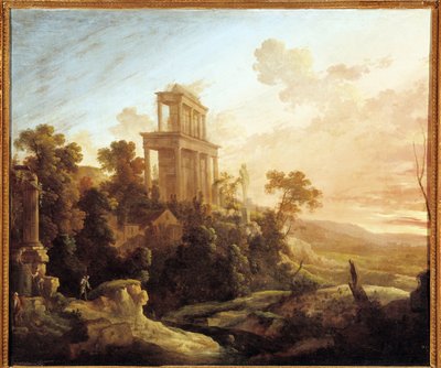 設定の効果（キャンバスに油彩） 作： Antoine Pierre the Younger Patel