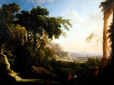 パンとシリンクス（油彩・キャンバス） 作： Antoine Pierre the Younger Patel