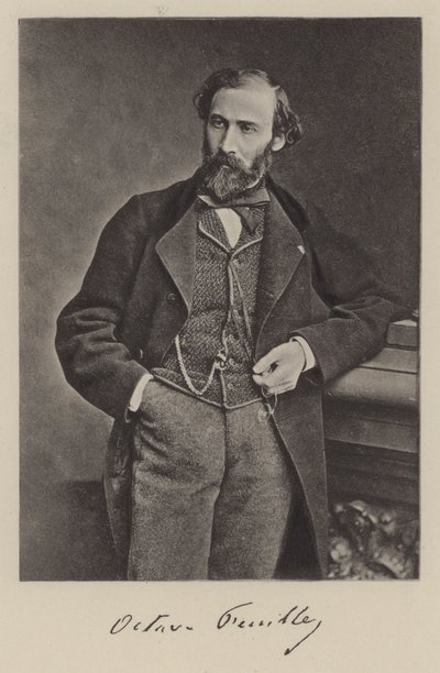 オクターブ・フィーユ（フランスの小説家・劇作家）（モノクロ写真 作： Antoine Samuel Adam Salomon