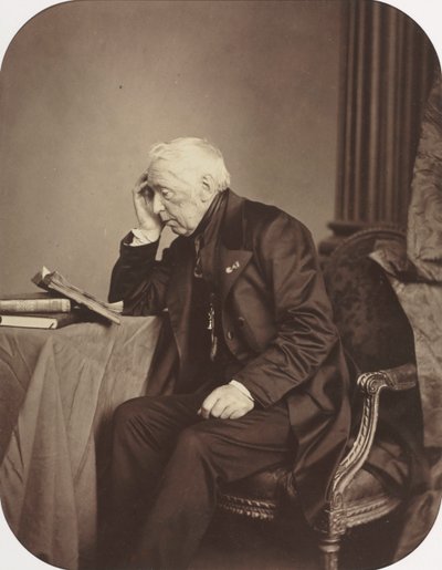 不明な男性シッター、c。 1860。 作： Antoine Samuel Adam Salomon