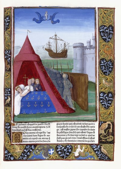 カルタゴでのセントルイスの死、1493年 作： Antoine Verard