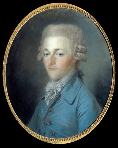 アンギエン公爵ルイ・アントワーヌ・アンリ・ドゥ・ブルボン（1772-1804）の肖像 アントワーヌ・ヴェスティエ（1740-1824）による絵画 1804年 作： Antoine Vestier