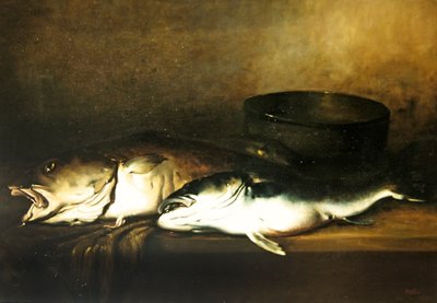 海の魚」1870年頃（油彩・キャンバス） 作： Antoine Vollon