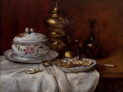 牡蠣の静物 作： Antoine Vollon