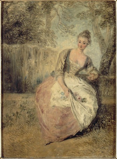 心配している恋人 作： Antoine Watteau