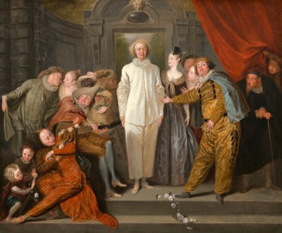 イタリアのコメディアン 作： Antoine Watteau
