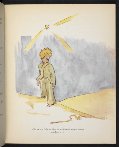 アントワーヌ・ド・サン＝テグジュペリ作『小公子』の挿絵。 作： Antoine de Saint Exupery
