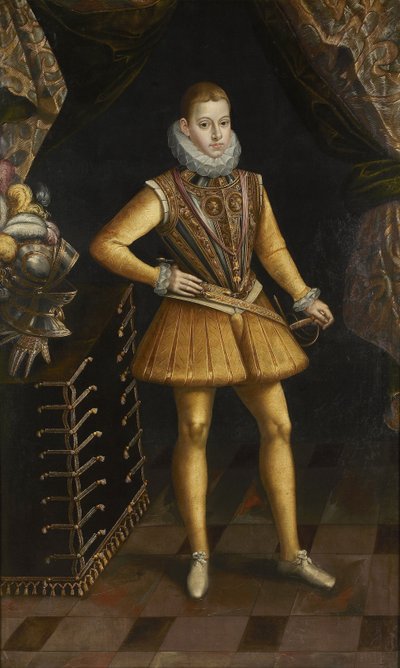 1598年から1620年の間、スペインとポルトガルの王フィリップ3世1578-1621の肖像 作： Antoine de Succa